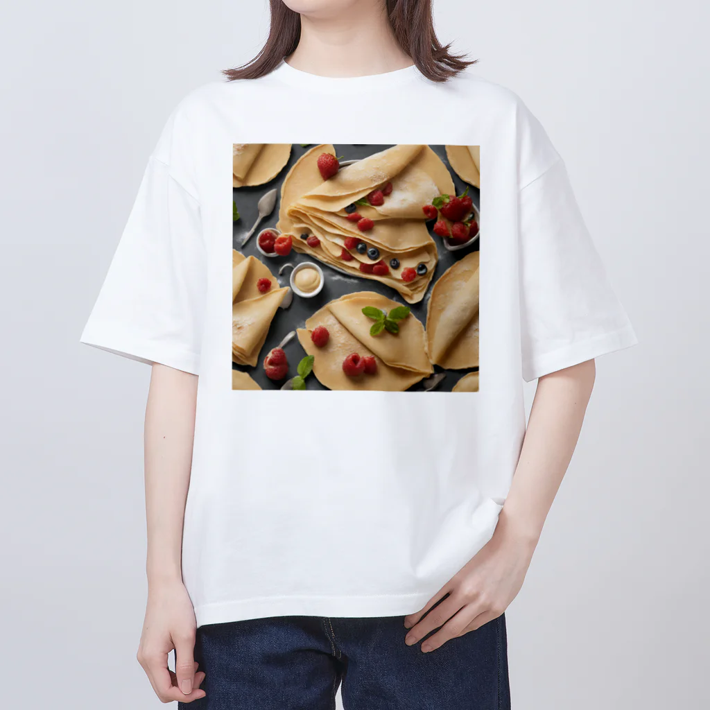 Dancing Sweets のダンシングクレープ Oversized T-Shirt