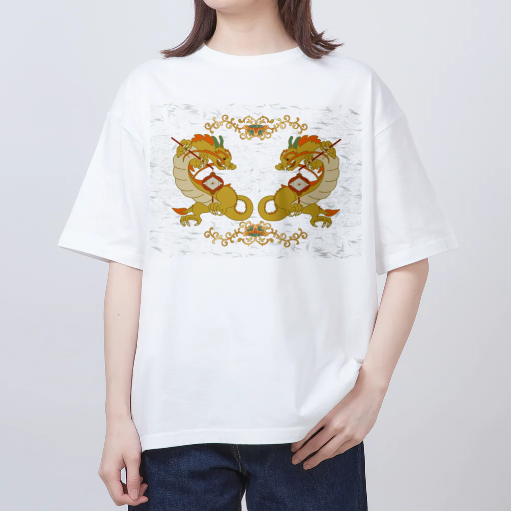 Amiの灯籠竜 和紙 オーバーサイズTシャツ