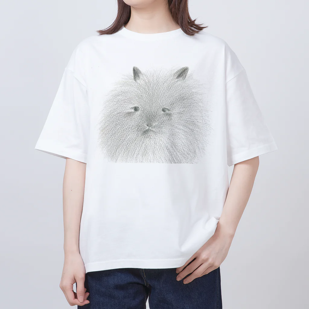 月詠桔梗のふわふわうさぎ Oversized T-Shirt