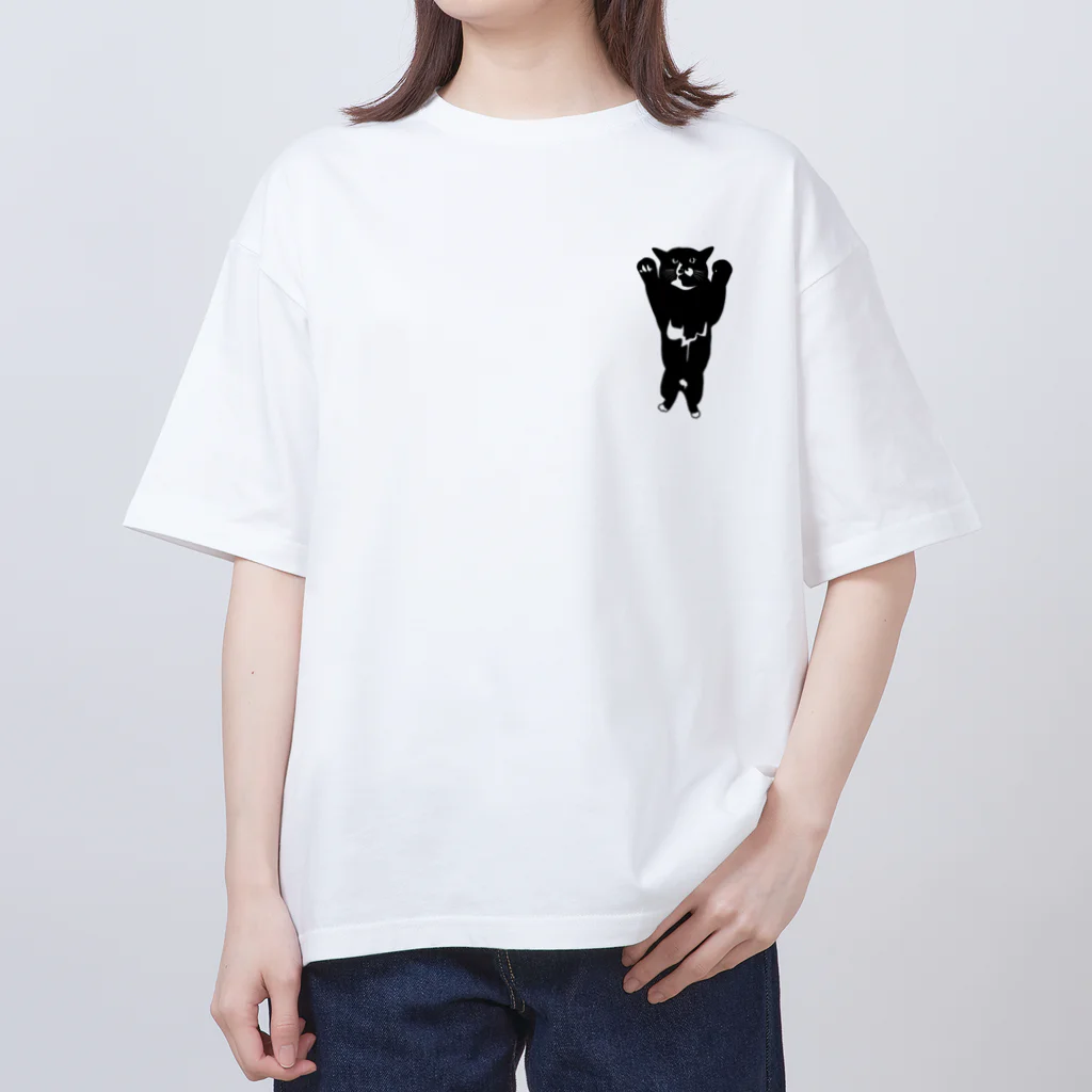 犬猫サロンぷらすのツキノワネコ Oversized T-Shirt