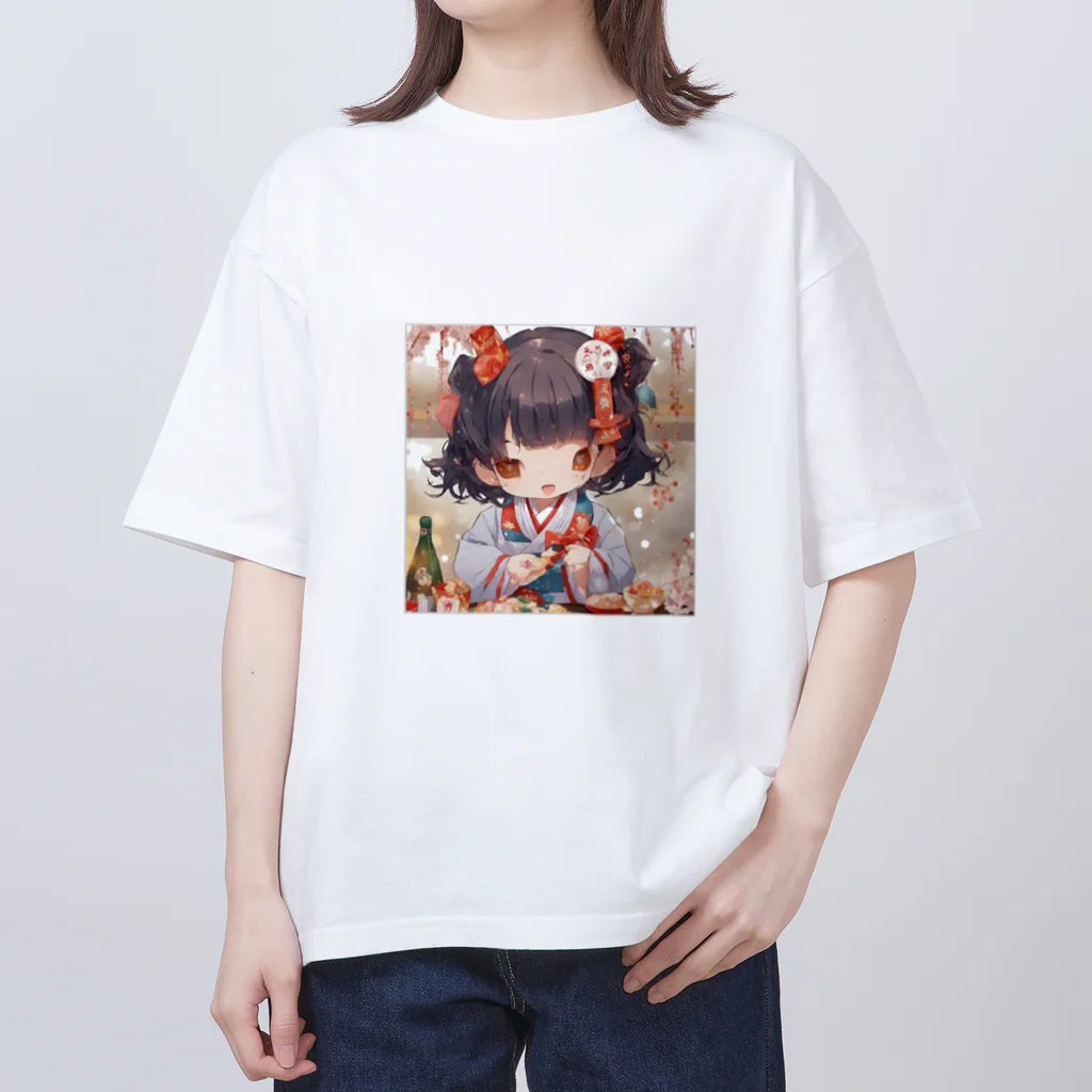 rina-suzuの新春の可愛い女の子 オーバーサイズTシャツ