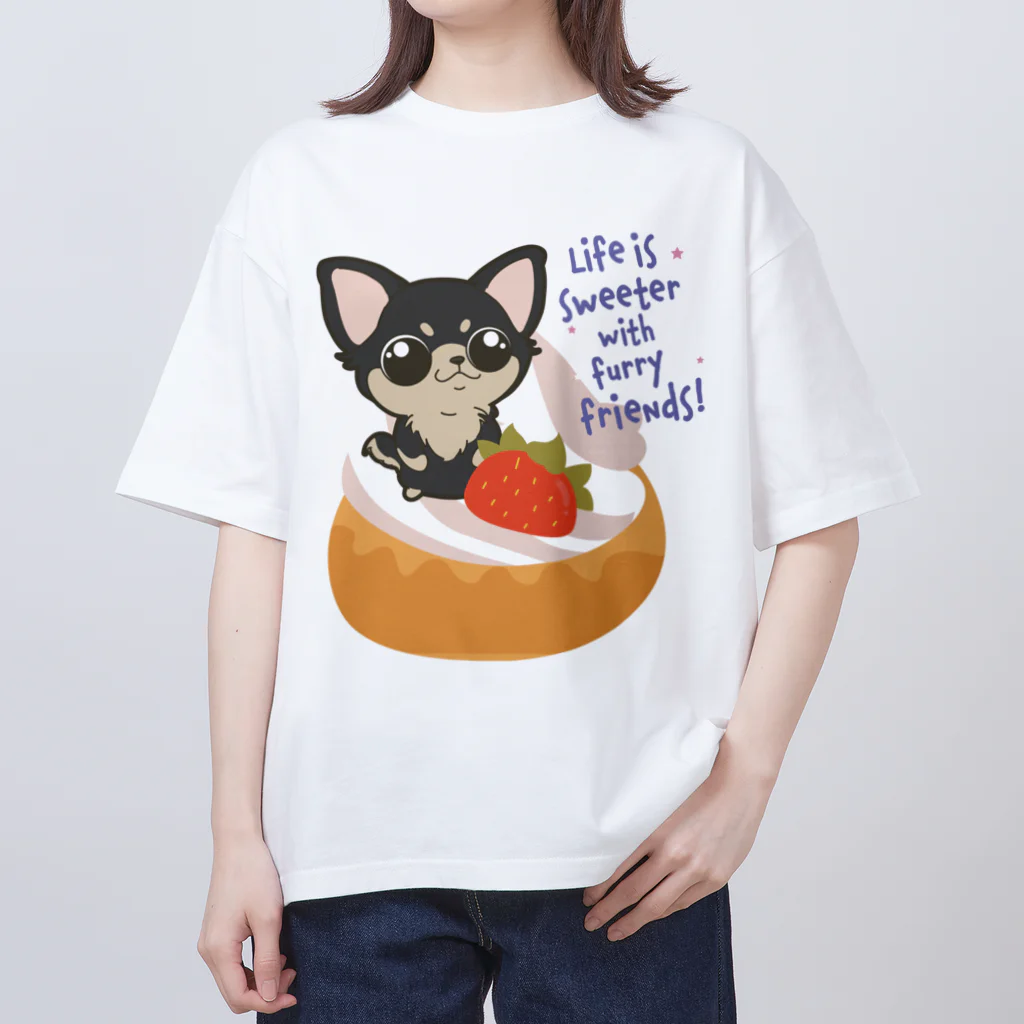 Pawsome Islandのチワワと一緒に楽しむデザートの世界！ Oversized T-Shirt