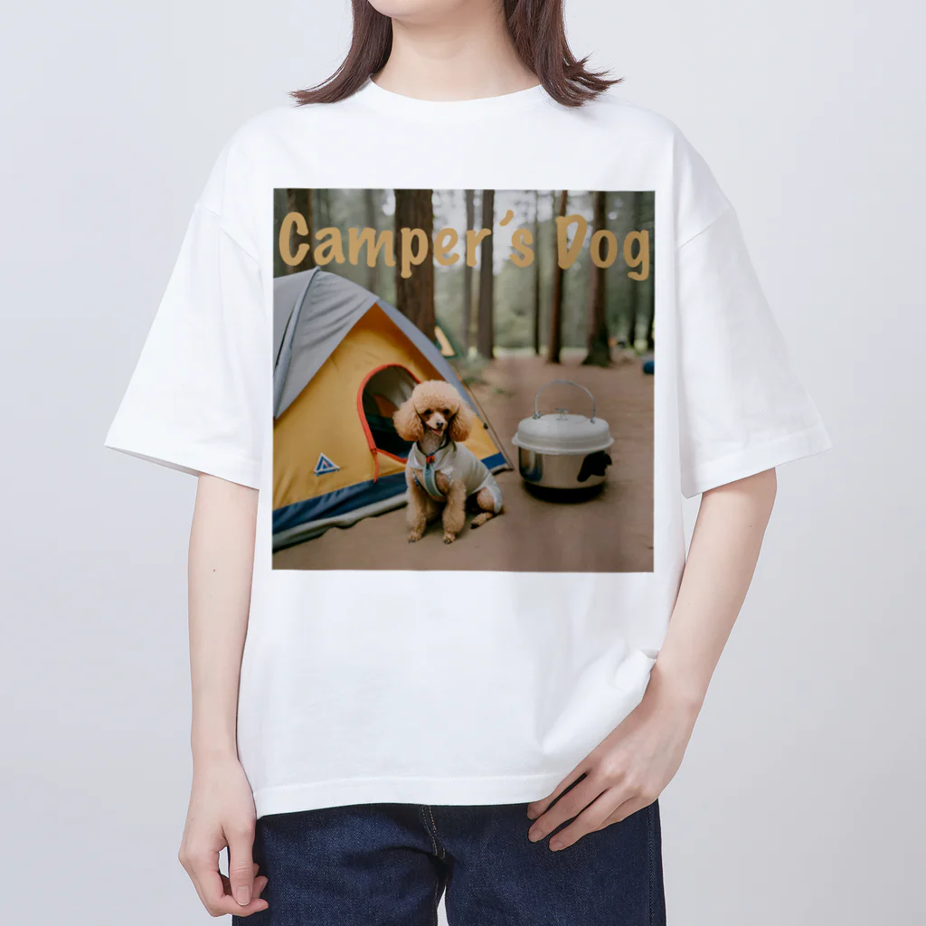 camper's dogのcamper's dog  トイプードル Oversized T-Shirt