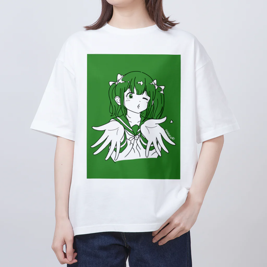 土下座入店くんのツインテールちゃん Oversized T-Shirt