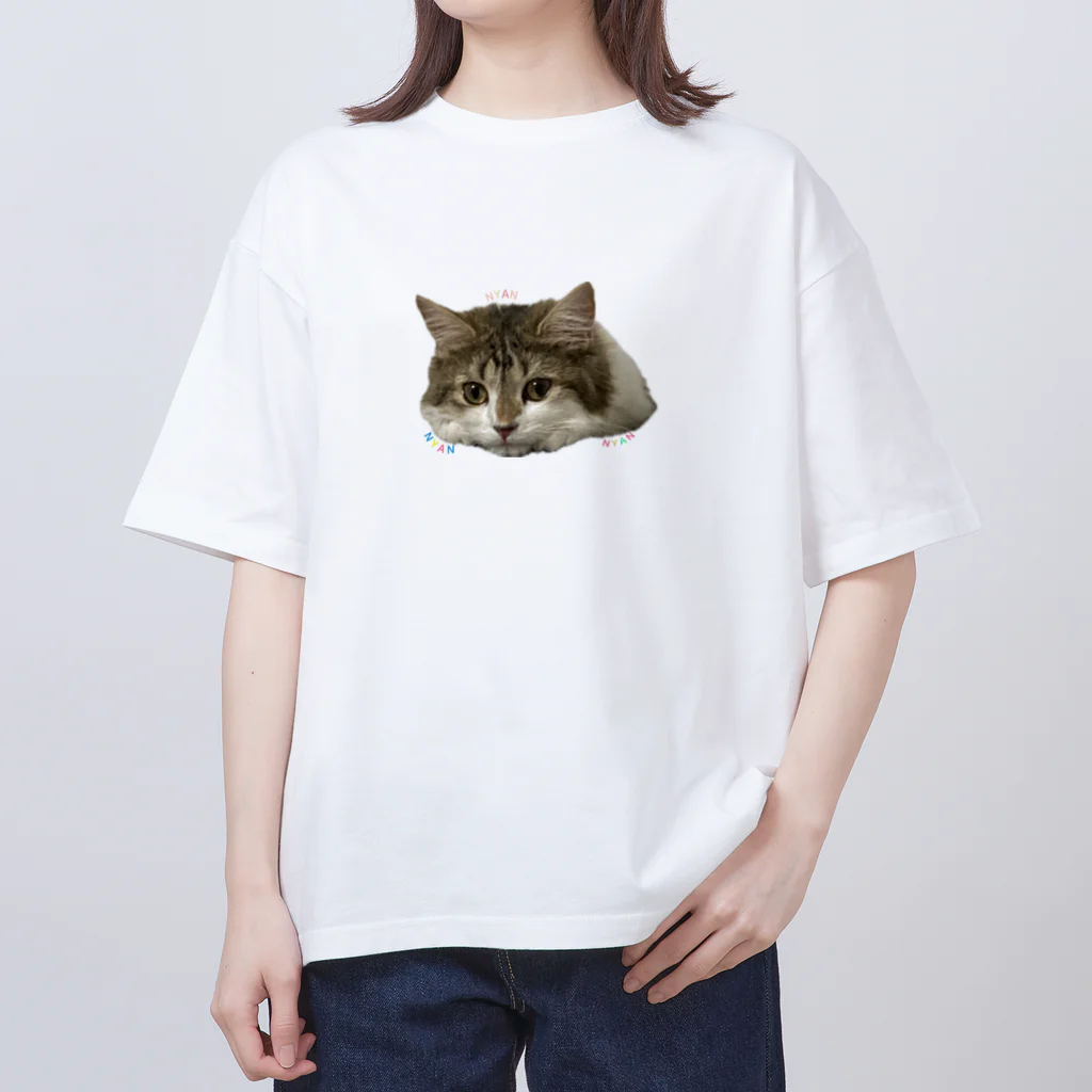 小魚屋のNYAN オーバーサイズTシャツ