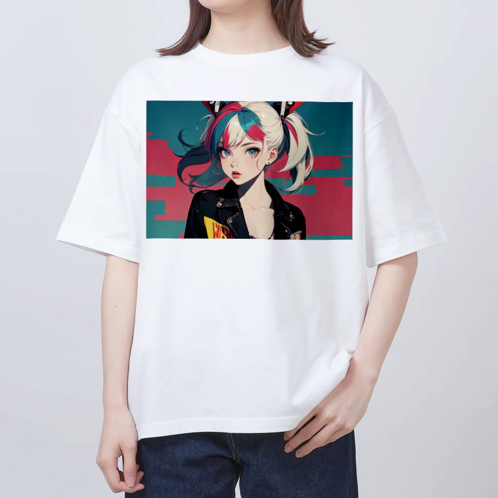 tokyo_citypopのkawaii 東京ガールアート オーバーサイズTシャツ