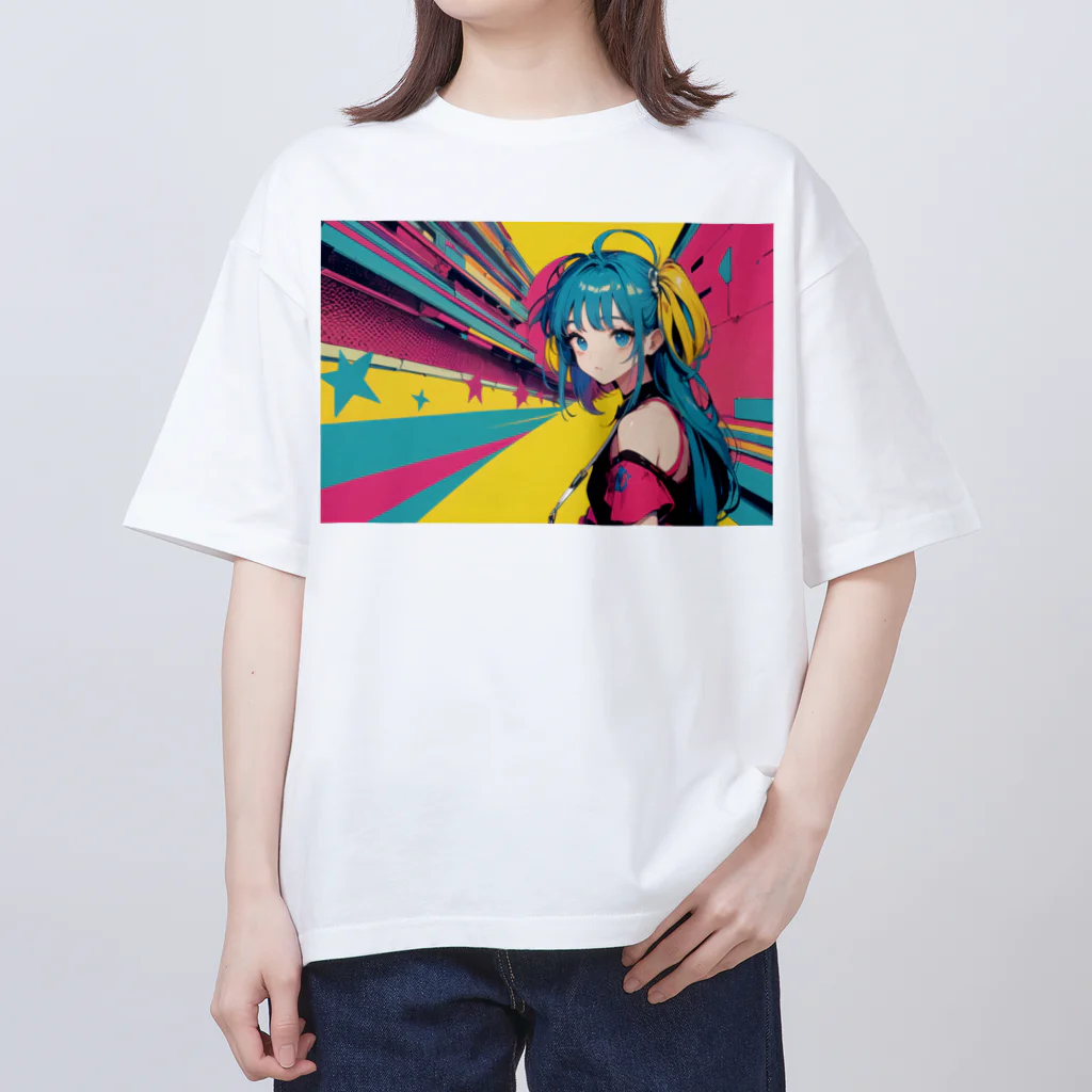 tokyo_citypopのkawaii 東京ガールアート オーバーサイズTシャツ