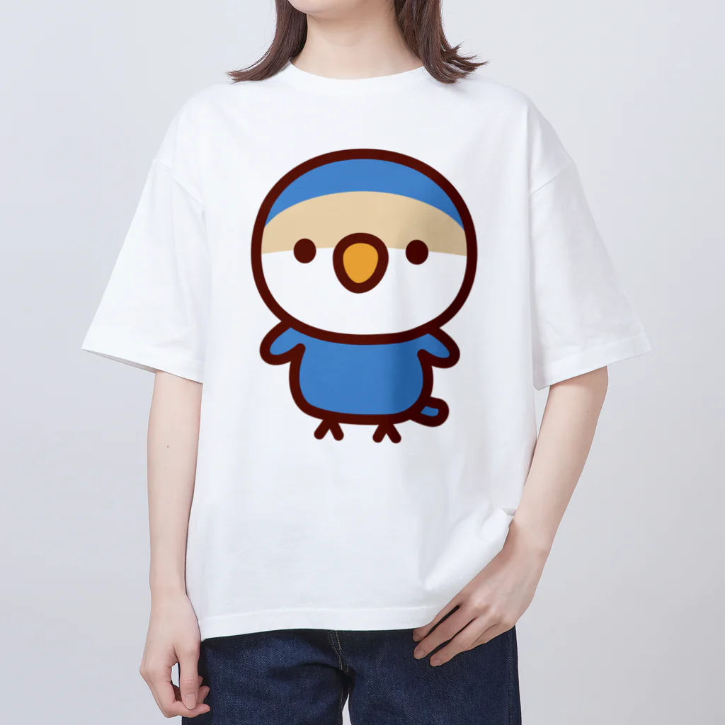 いんこ屋堂のコザクラインコ（バイオレットチェリー） Oversized T-Shirt