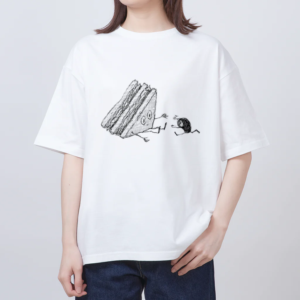 Q spaceのサンドウィッチさん（2） オーバーサイズTシャツ