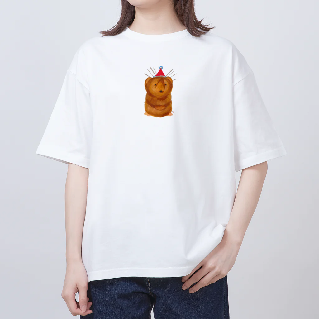 segasworksのトガリネズミとトンガリ帽子（サンタ帽） Oversized T-Shirt