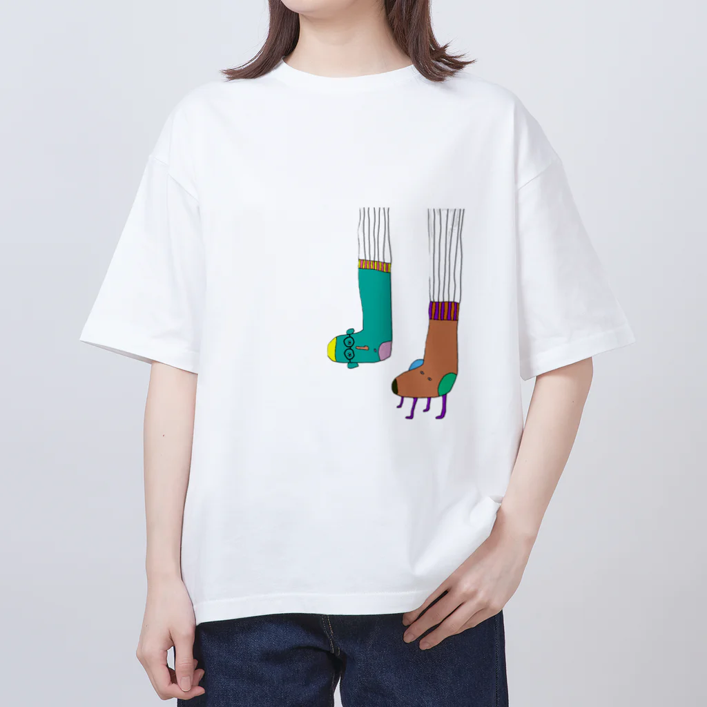 Henteco Mrs.BeriiのWe are friends! Oversized T-Shirt