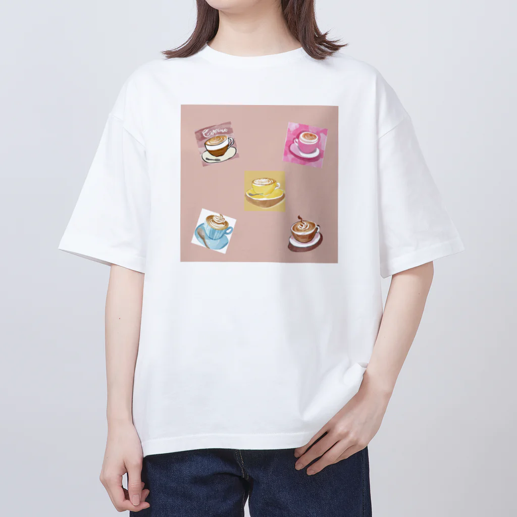 Sweet_moonLaboのSweet　cafe Oversized T-Shirt