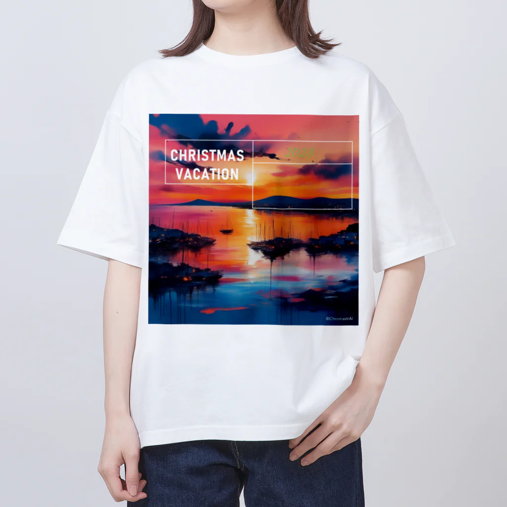 ChromastrAlのクリスマスの夕日 オーバーサイズTシャツ