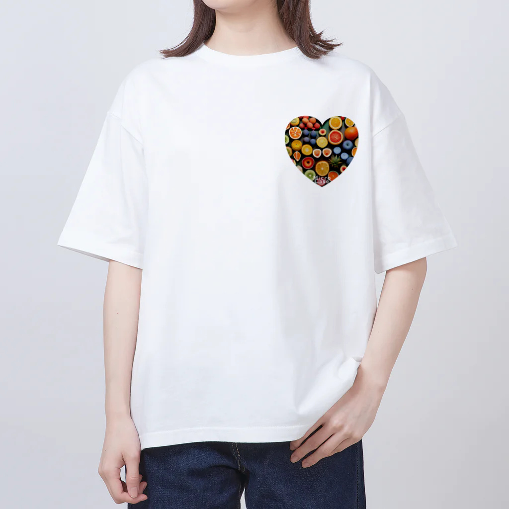 MicroCaseのDot Juicy Heart オーバーサイズTシャツ