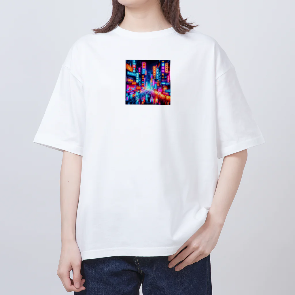 shigetomeのネオンナイト Oversized T-Shirt