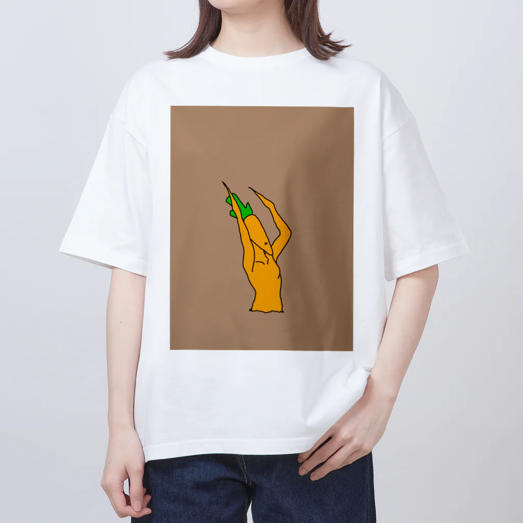 癖強のニン人（埋まり中） オーバーサイズTシャツ