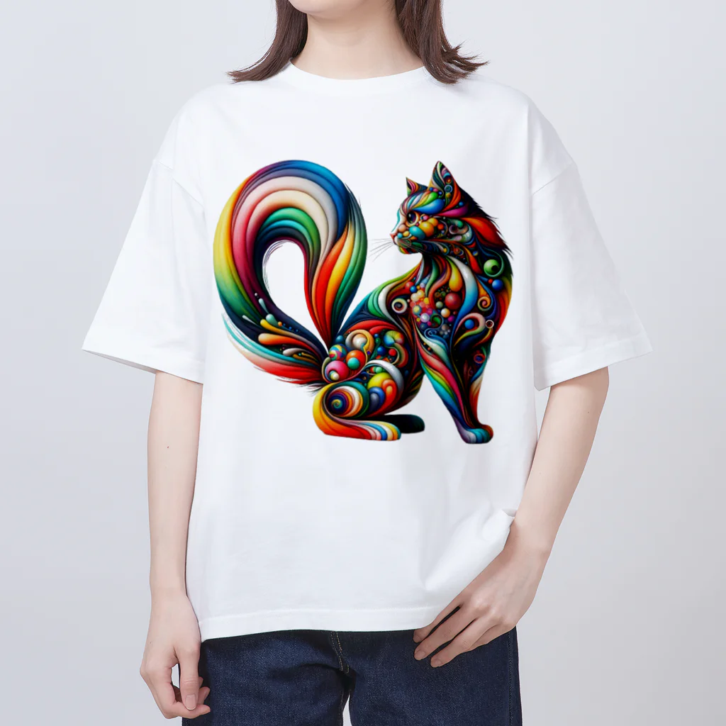 宇宙猫の宇宙猫06 Oversized T-Shirt