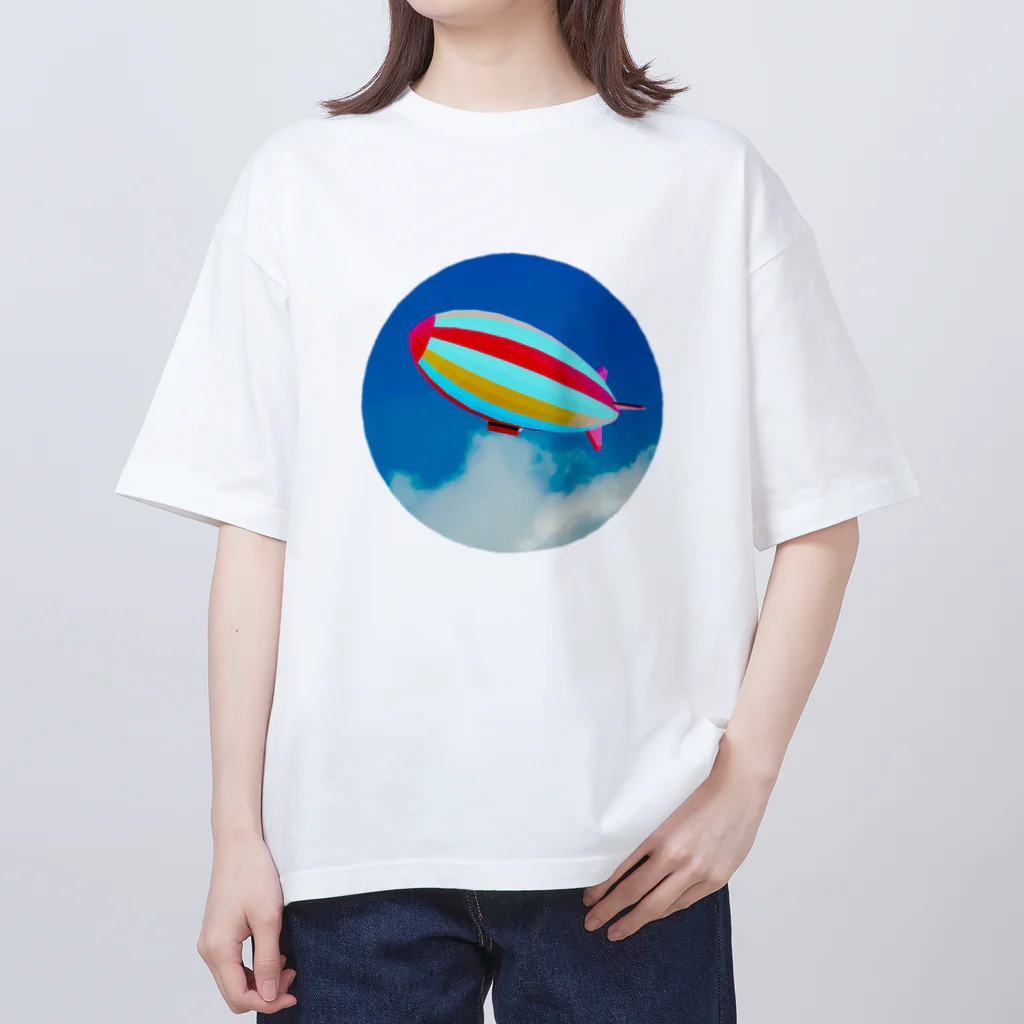 2D&3D「H.S」Storeの飛行船 Oversized T-Shirt