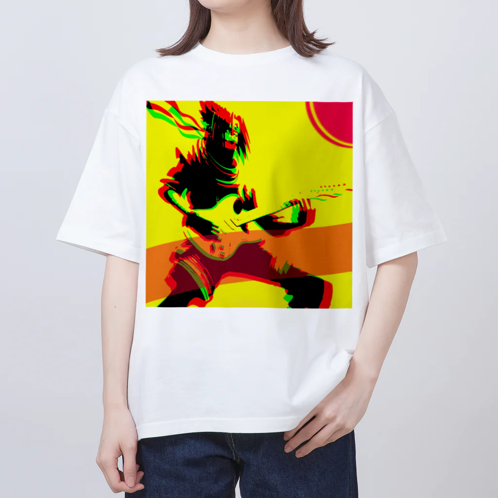 moon_takuanの甲賀忍者猿飛佐助とロック オーバーサイズTシャツ