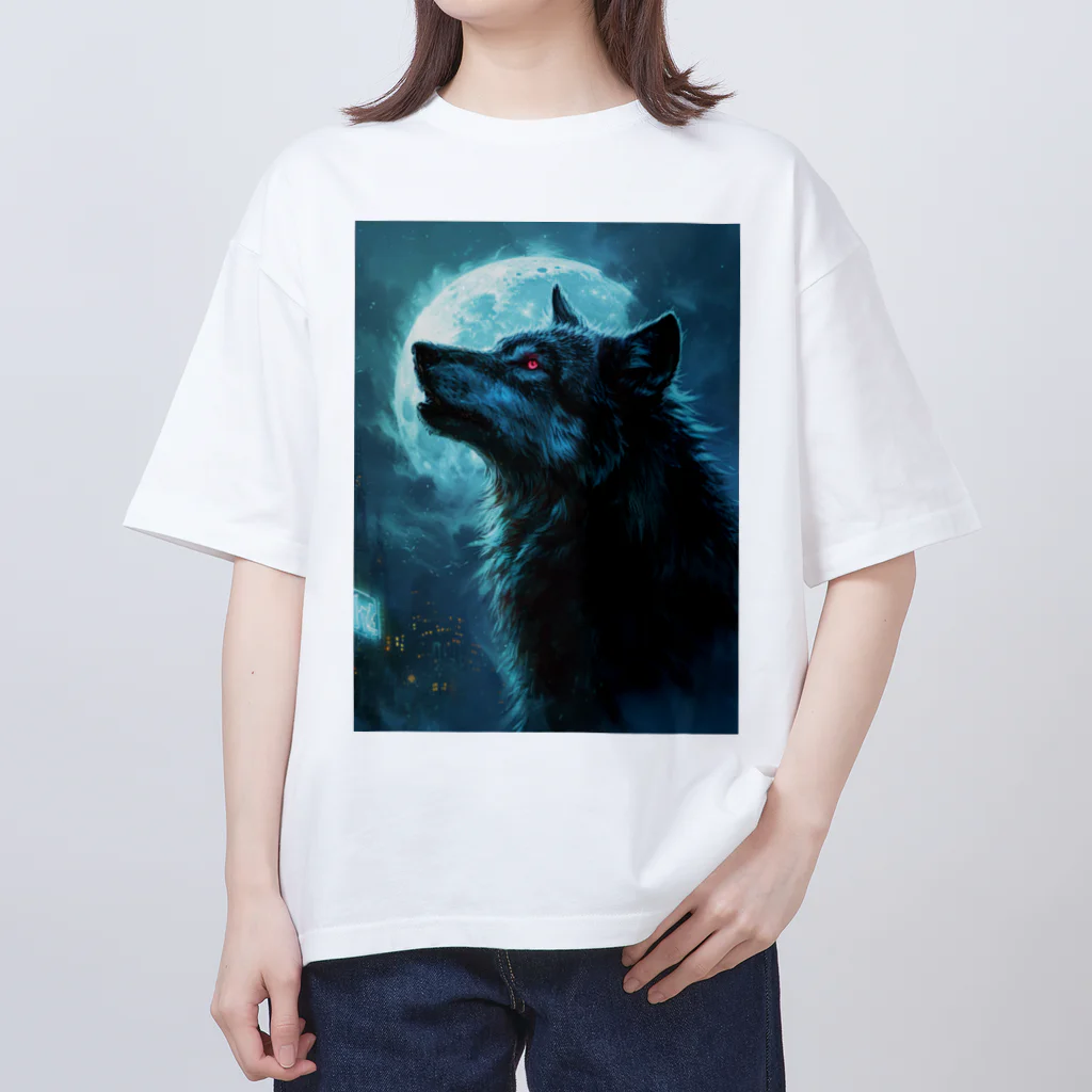 The_Hunting_GroundのTonight's moon is for wolves. Oversized T-Shirt