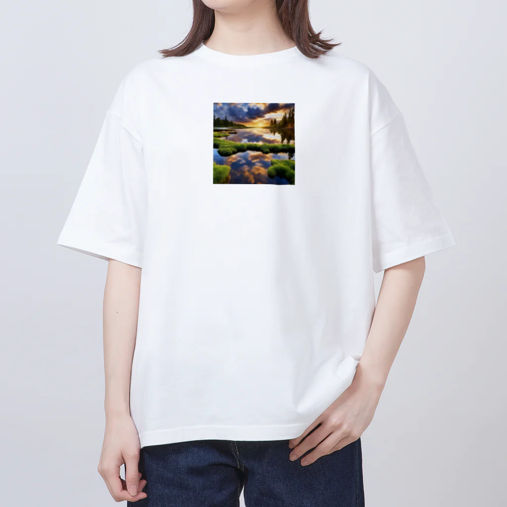 Pitooooの幻想的な自然のグッズ Oversized T-Shirt