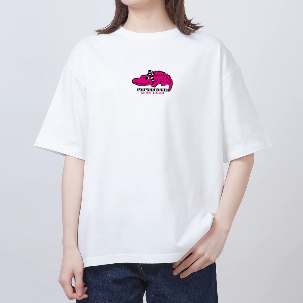 loveclonesのワニくん ピンク 0624 WANIGATOR ロゴ オーバーサイズTシャツ