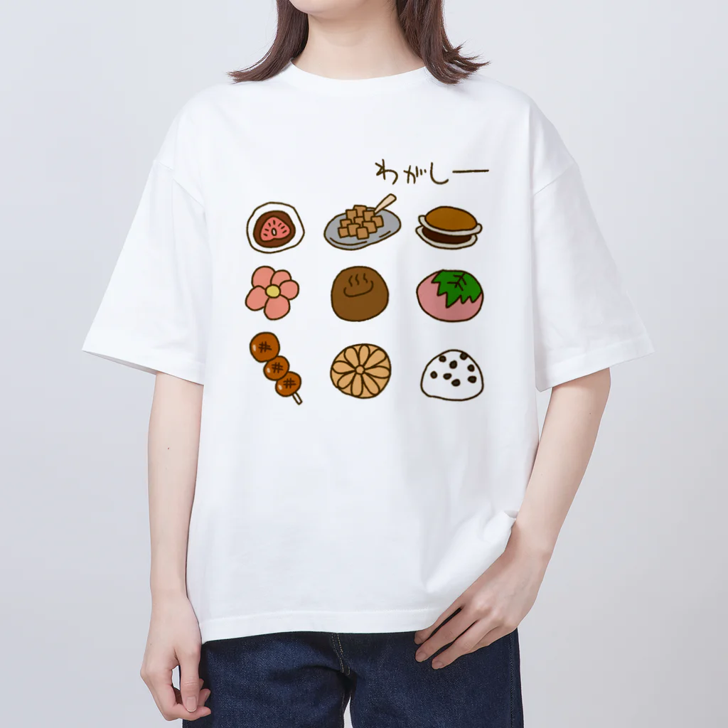 Siderunの館 B2の画伯チックな和菓子 オーバーサイズTシャツ