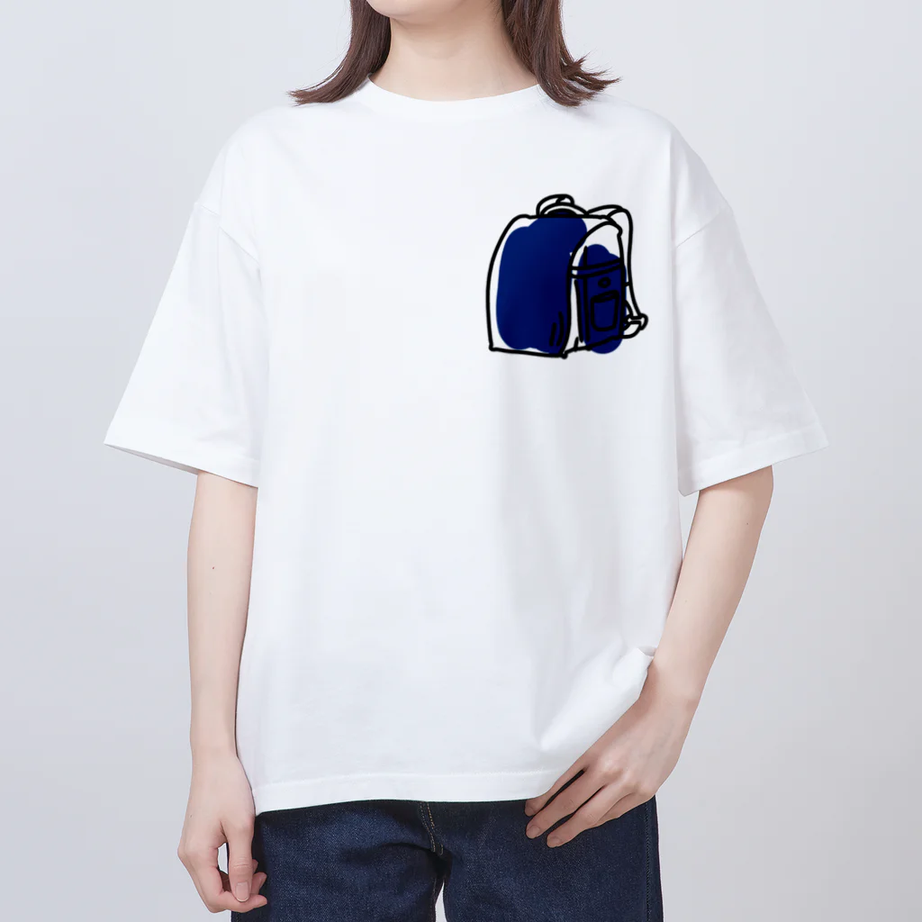 タカのどきどき青いランドセル Oversized T-Shirt