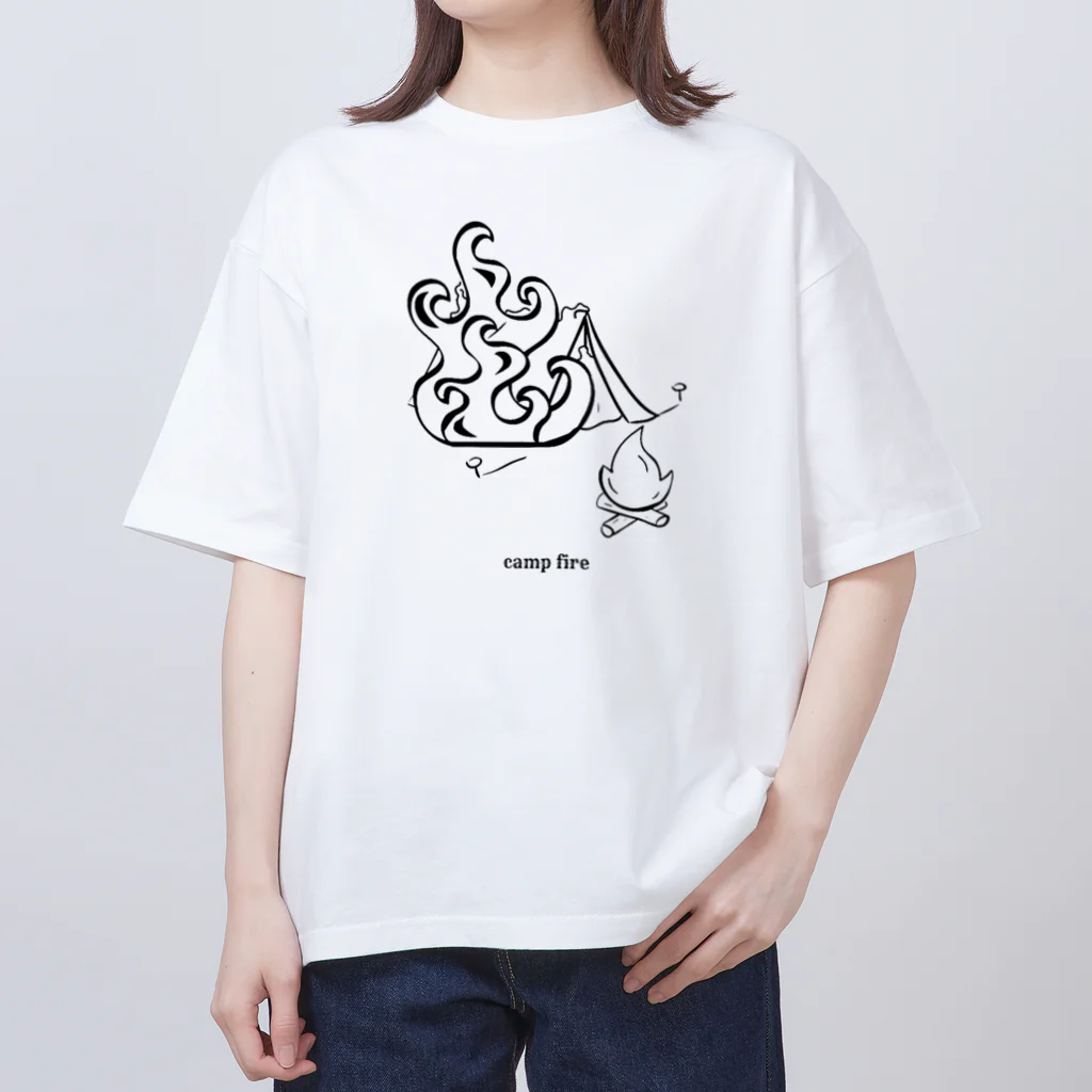 みののcamp fire オーバーサイズTシャツ