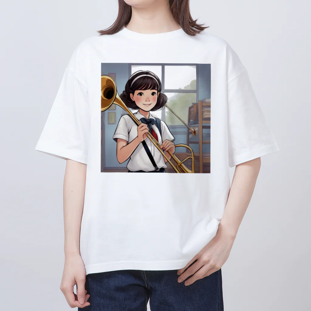 ほっこり絵音舎の部活動中！さらちゃん！！ Oversized T-Shirt