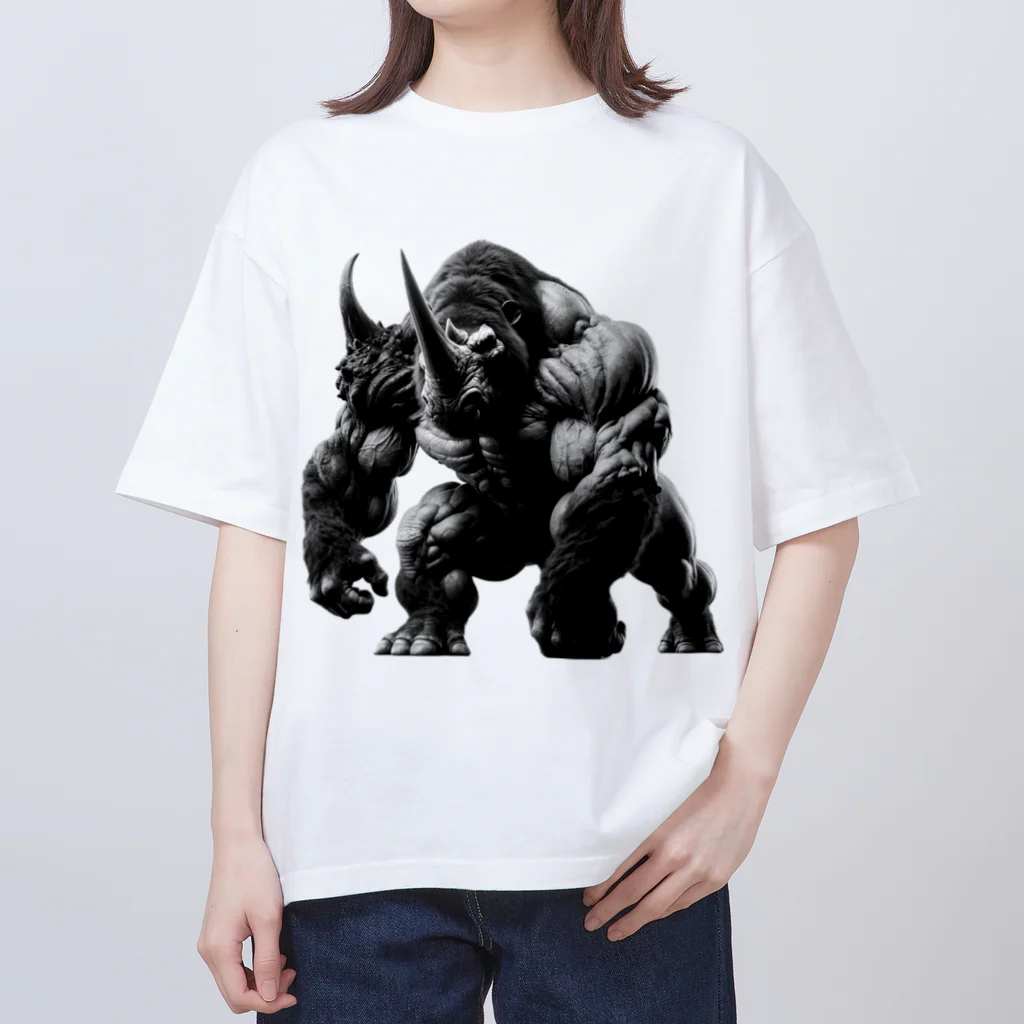 animal×animalのgorilla×rhinoceros=? Oversized T-Shirt