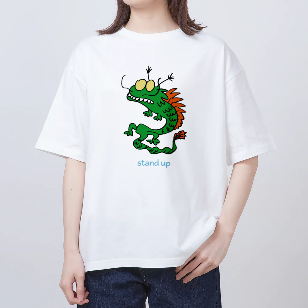 喫茶栗饅頭のたつ1 オーバーサイズTシャツ