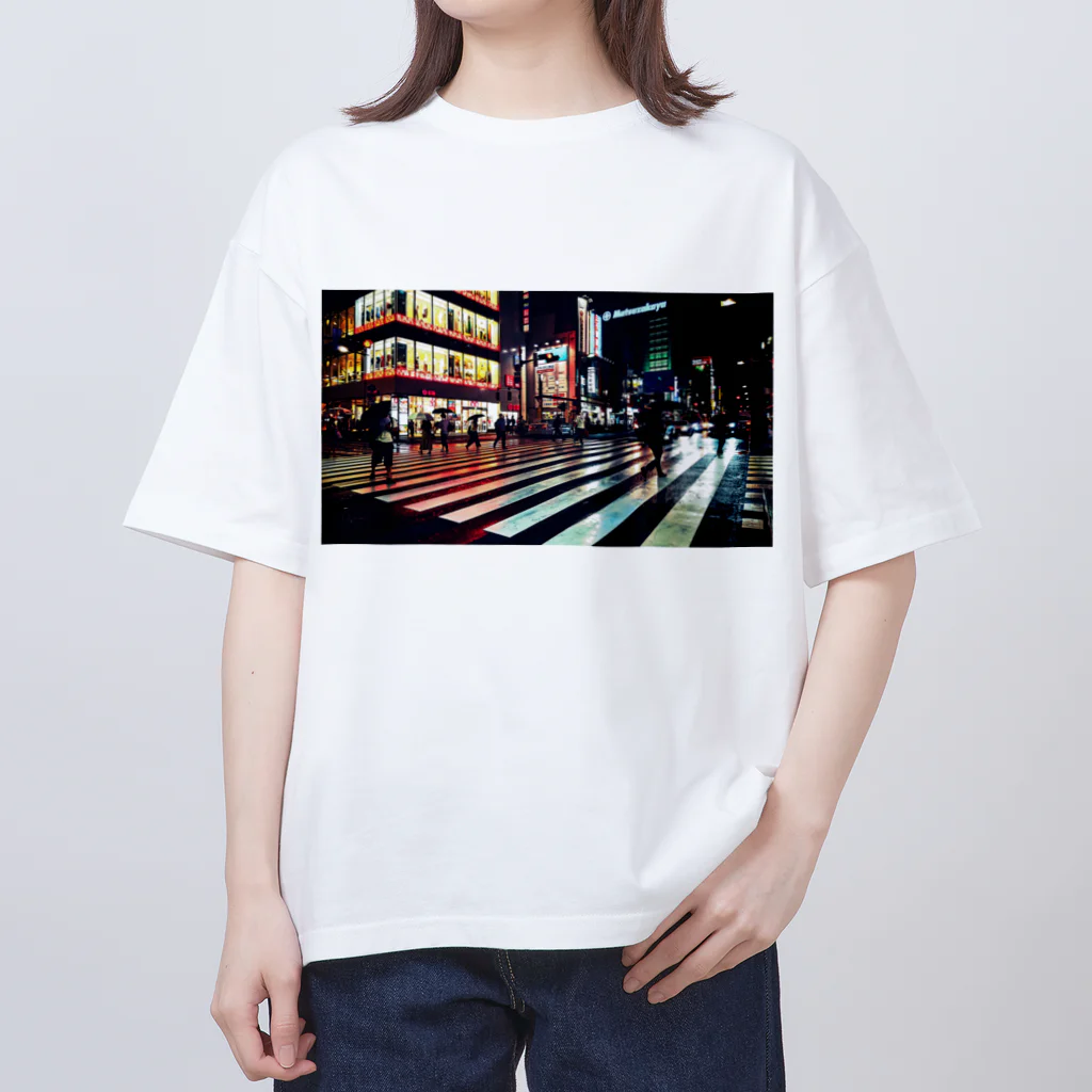 JINJIN_DRAMATIC_COMPANYの御徒町スクランブル交差点 Oversized T-Shirt