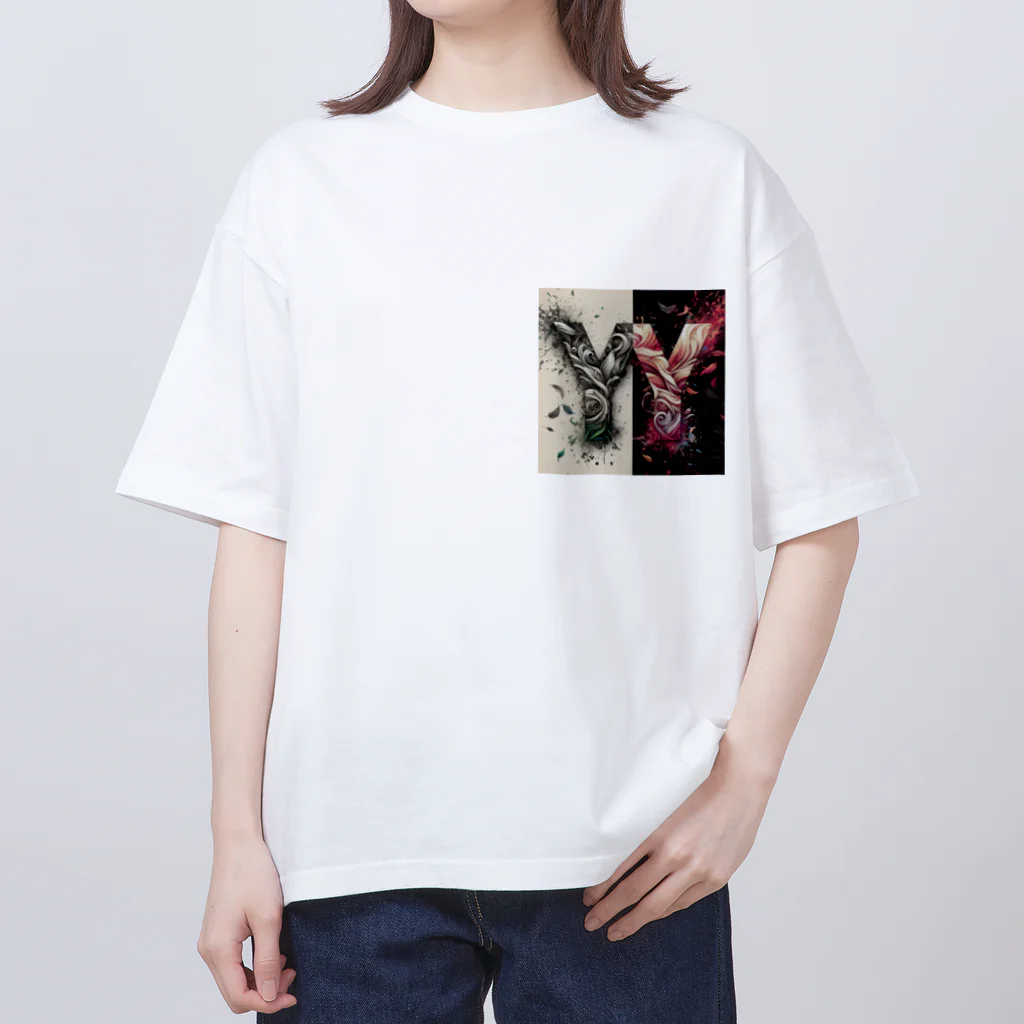 YA'sのYA'sデザイン『Y Y』 Oversized T-Shirt