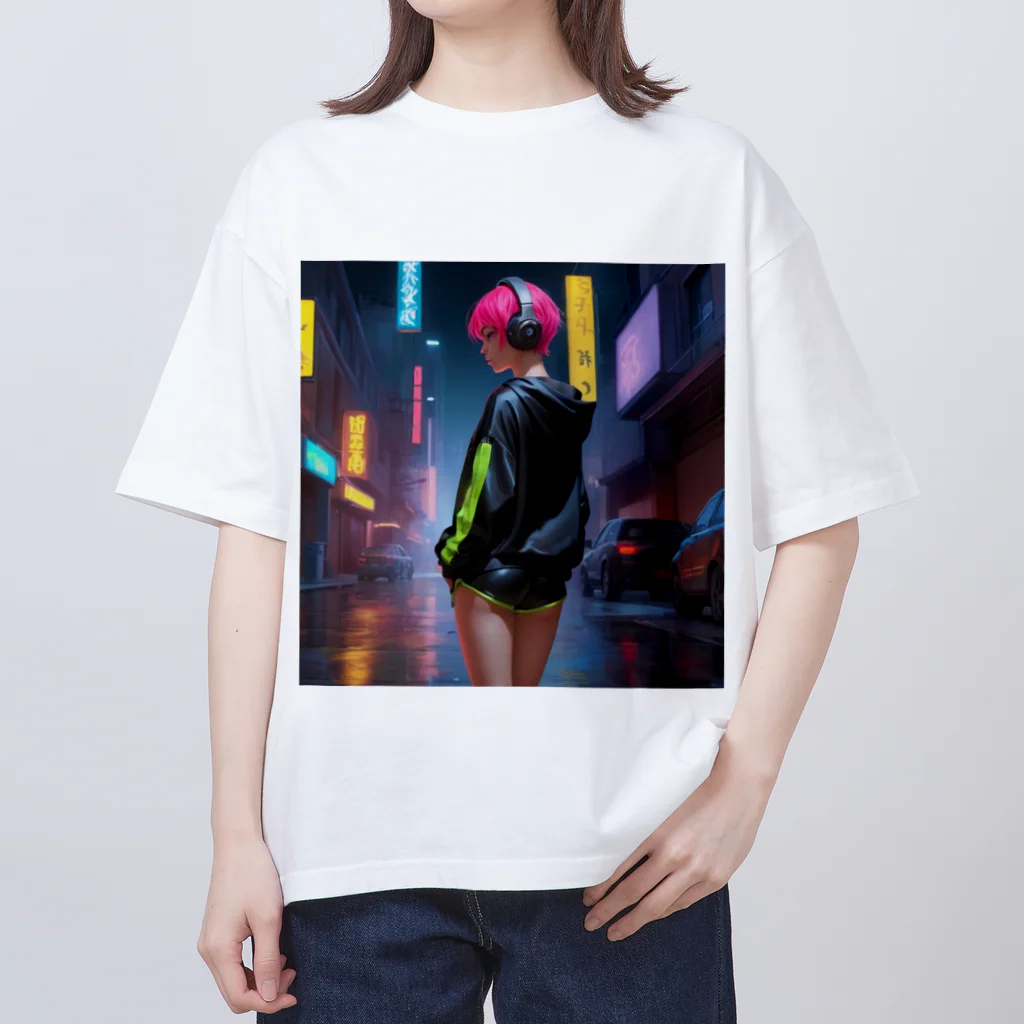 shiba9のCyber Girl オーバーサイズTシャツ