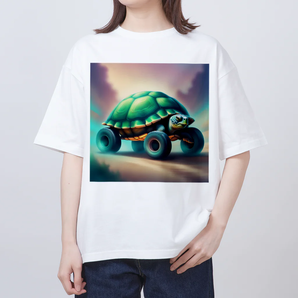 あにまるずSHOPのスピードタートル Oversized T-Shirt