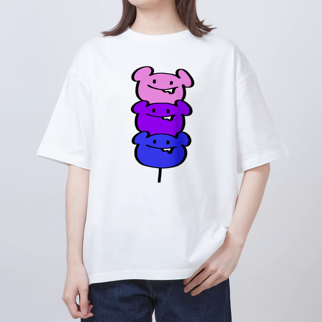 1000屋のカロリーベアだんご Oversized T-Shirt