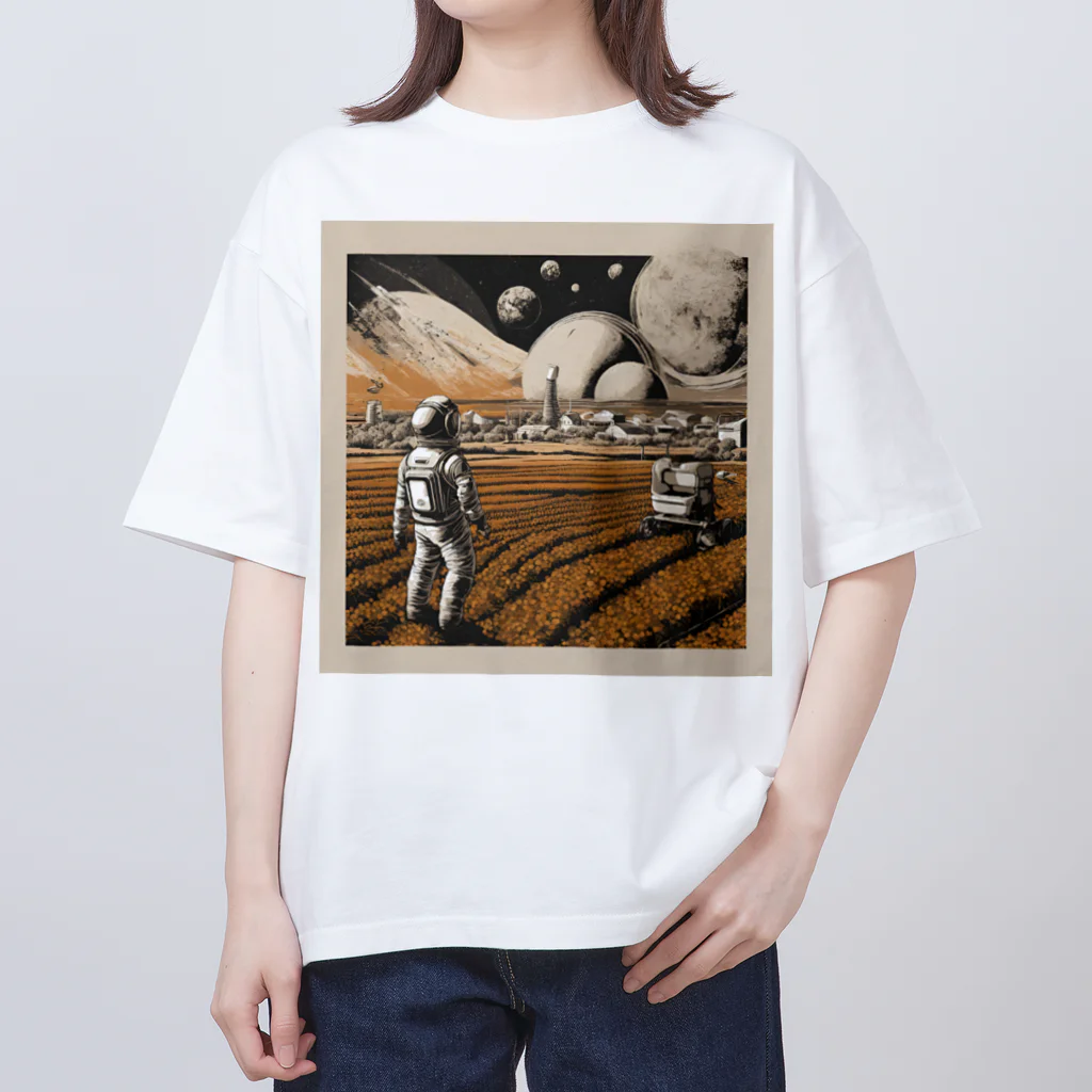 hanagejanaiのastrofarmer オーバーサイズTシャツ