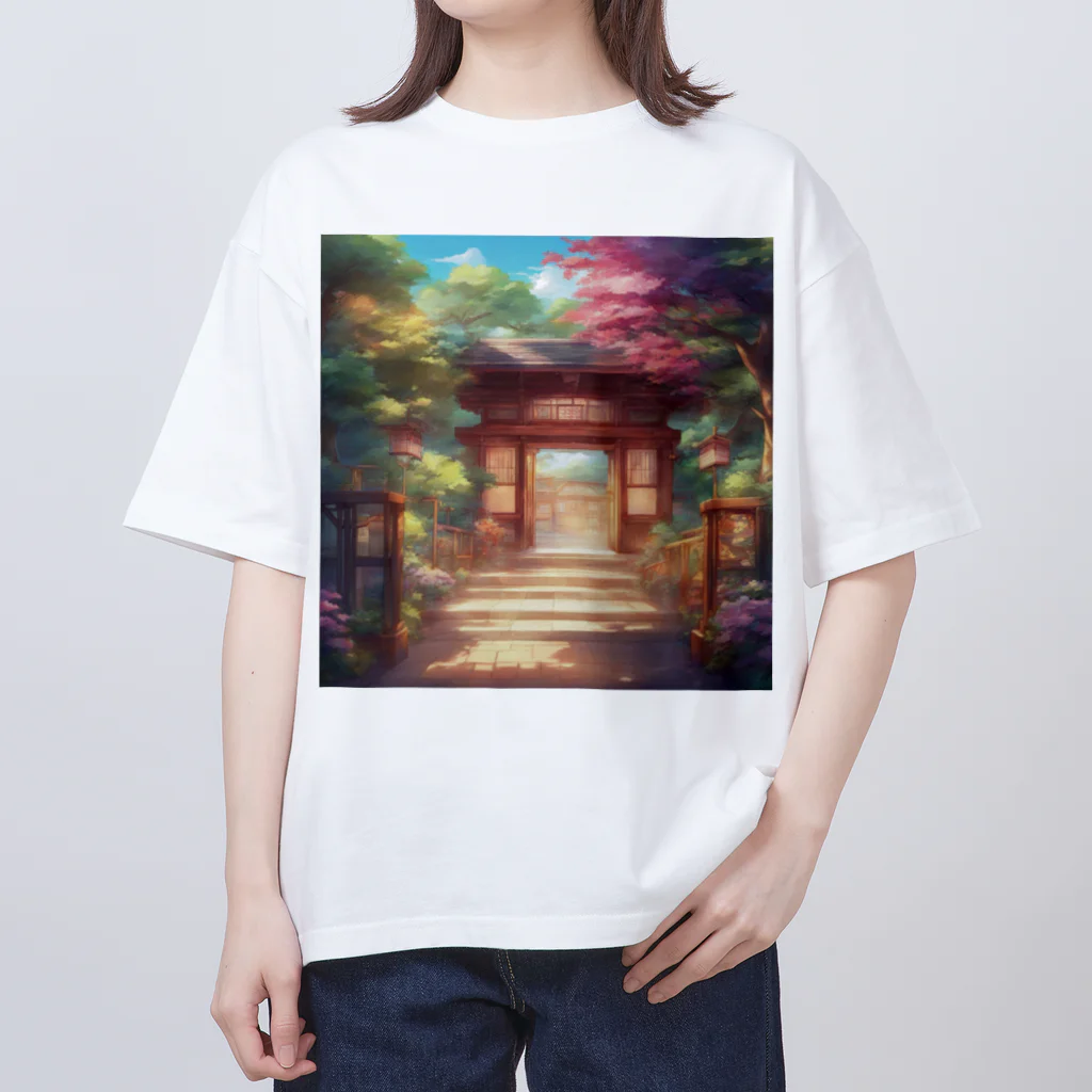 jampackの【風景】寺院 Oversized T-Shirt