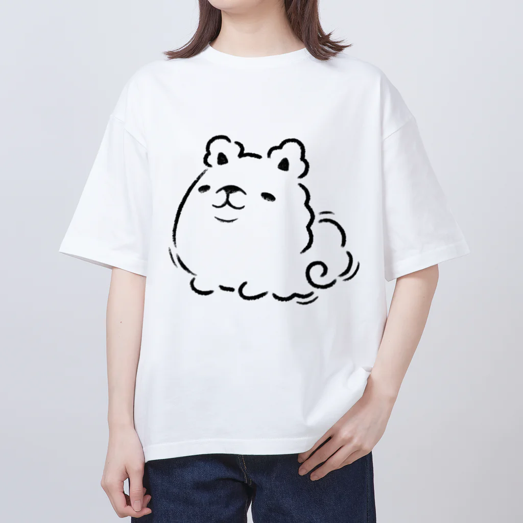 UWAMIのアニマルショップのふんわり犬 Oversized T-Shirt