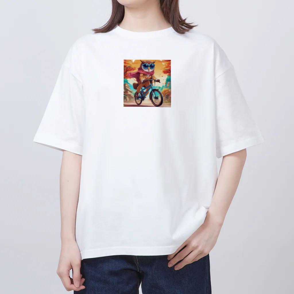 BLACKWILLの自転車サングラスフクロウ Oversized T-Shirt