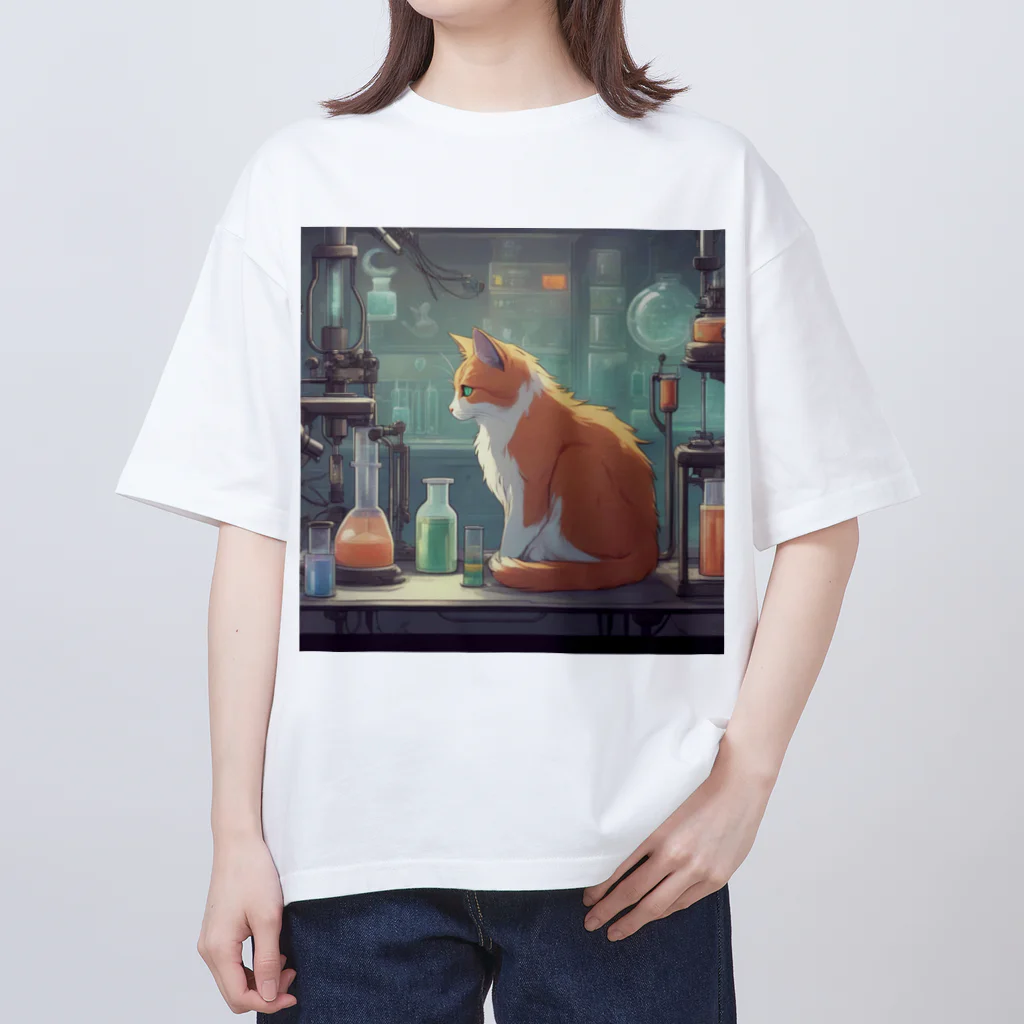 oekakishopの研究する猫 Oversized T-Shirt