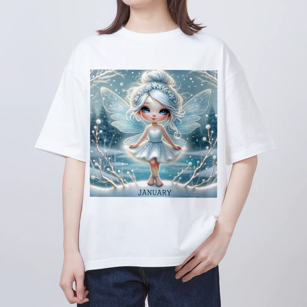 the blue seasonの冬の魔法 - 1月の妖精 オーバーサイズTシャツ