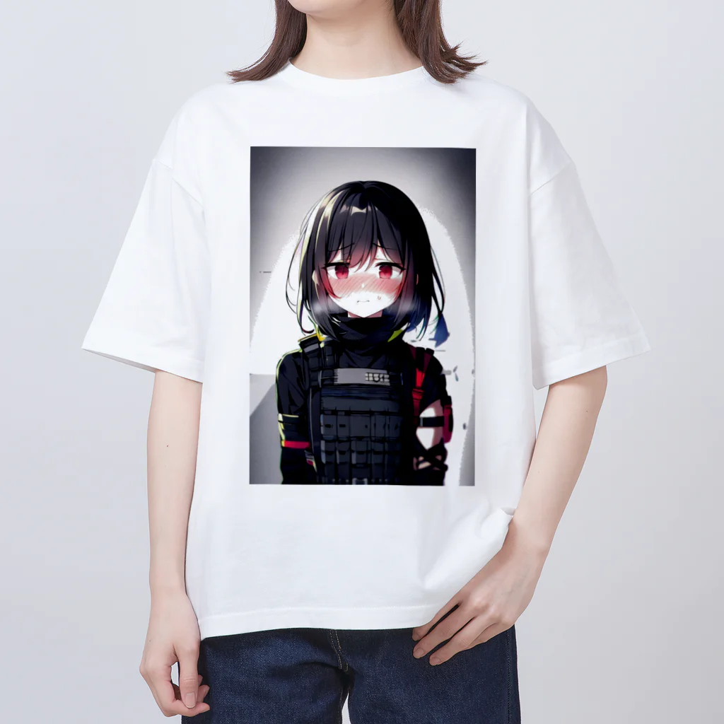 キャラクターグッズの【戦闘員少女】人工呼吸...ですか？... オーバーサイズTシャツ