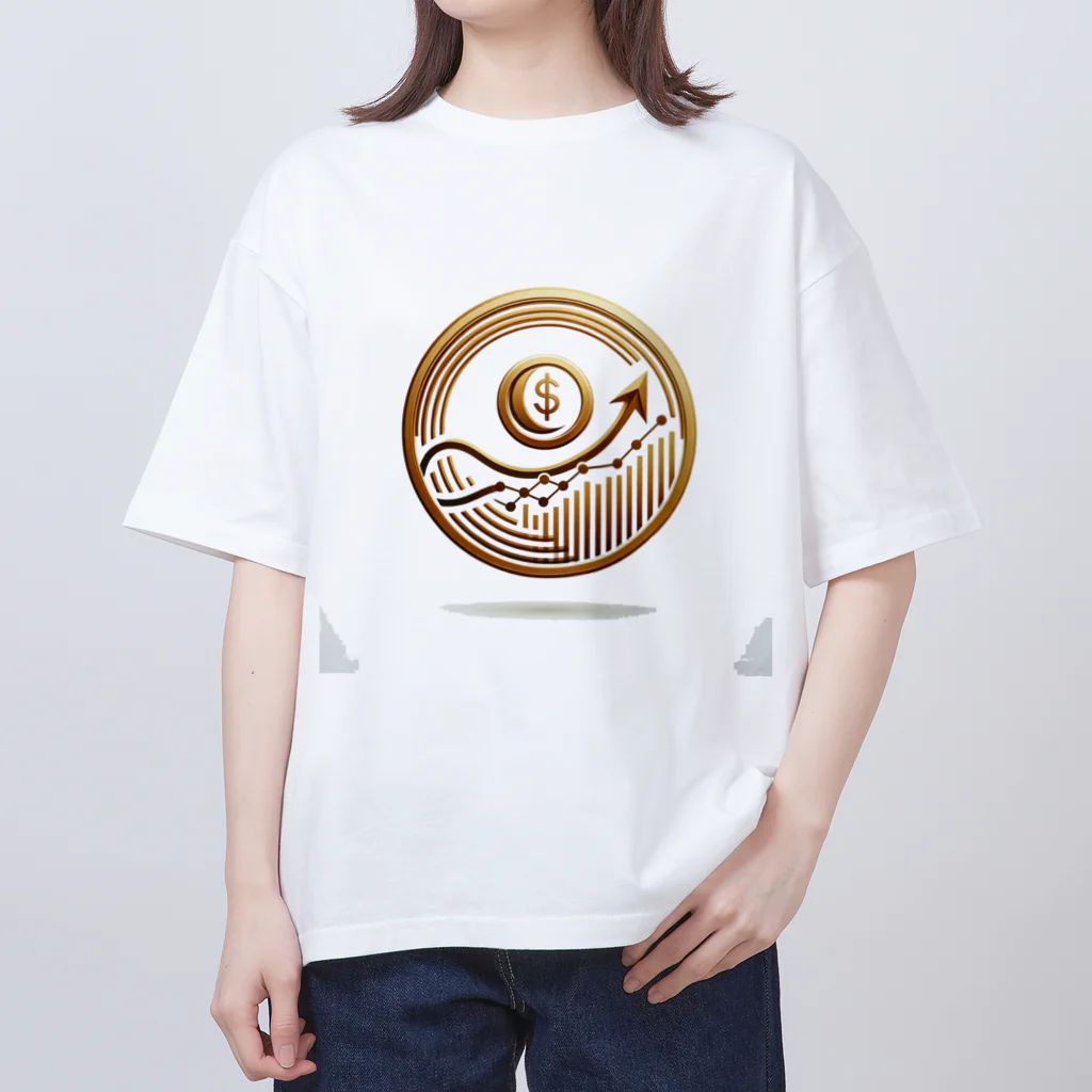 PixelWaveの投資、通貨 Oversized T-Shirt