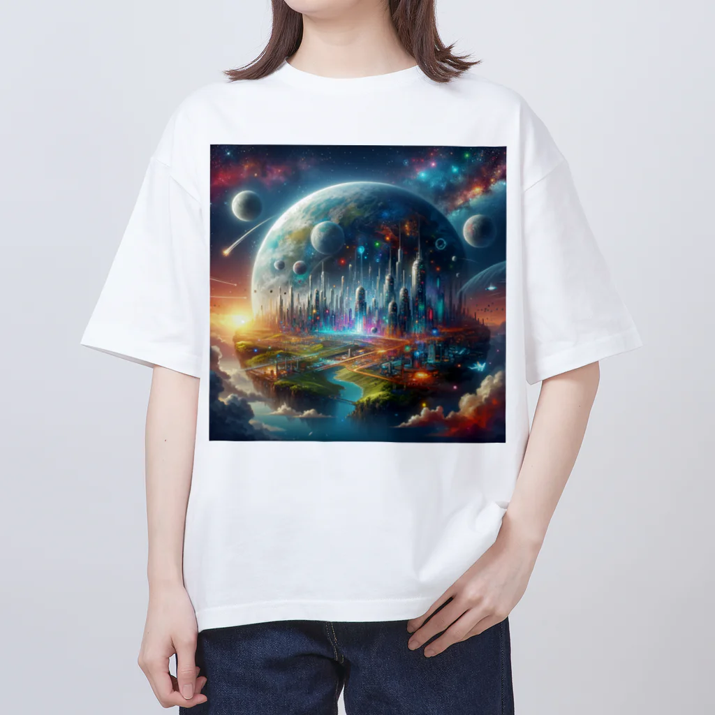 bottaの近未来な惑星 Oversized T-Shirt