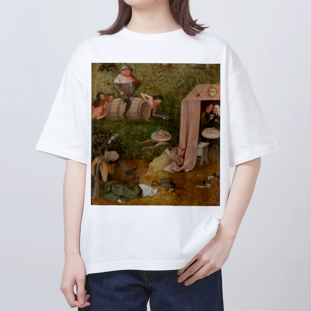 世界美術商店の大食と快楽の寓意 / Allegory of Intemperance オーバーサイズTシャツ