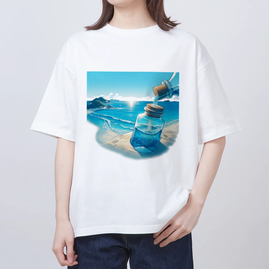 matsumoto tanukiの砂浜の宝物 Oversized T-Shirt