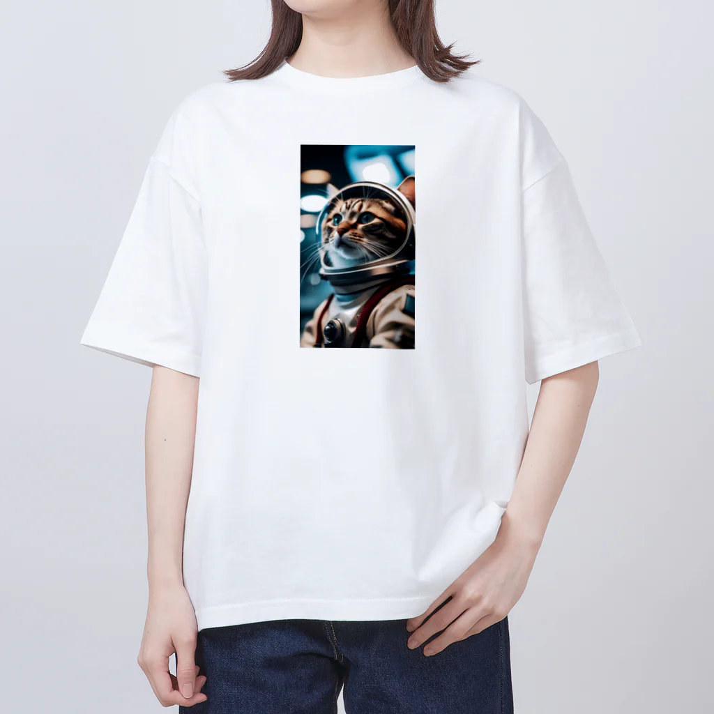 hekikiの旅立つ宇宙猫 Oversized T-Shirt