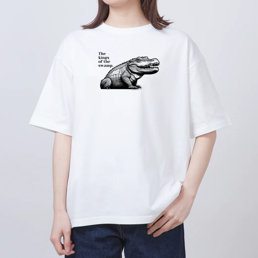 ファンシーTシャツ屋のワイルドアリゲーター Oversized T-Shirt